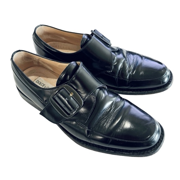 Dolce & Gabbana men’s leather buckle loafers EUC